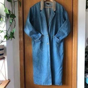 Vintage Desperado Denim Oversized Duster Sz Small